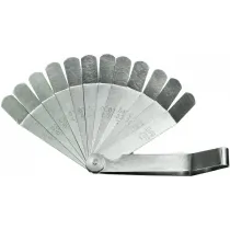 LEHTKALIIBER 12 LEHTE, 45 KRAADI NURGAGA, 0,203-0,660MM + 0,008-0,026 TOLLI