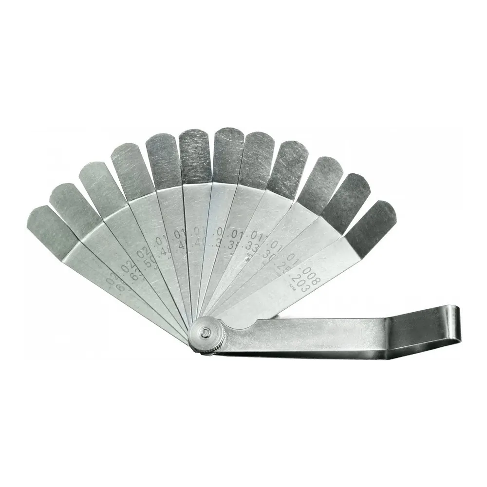 LEHTKALIIBER 12 LEHTE, 45 KRAADI NURGAGA, 0,203-0,660MM + 0,008-0,026 TOLLI