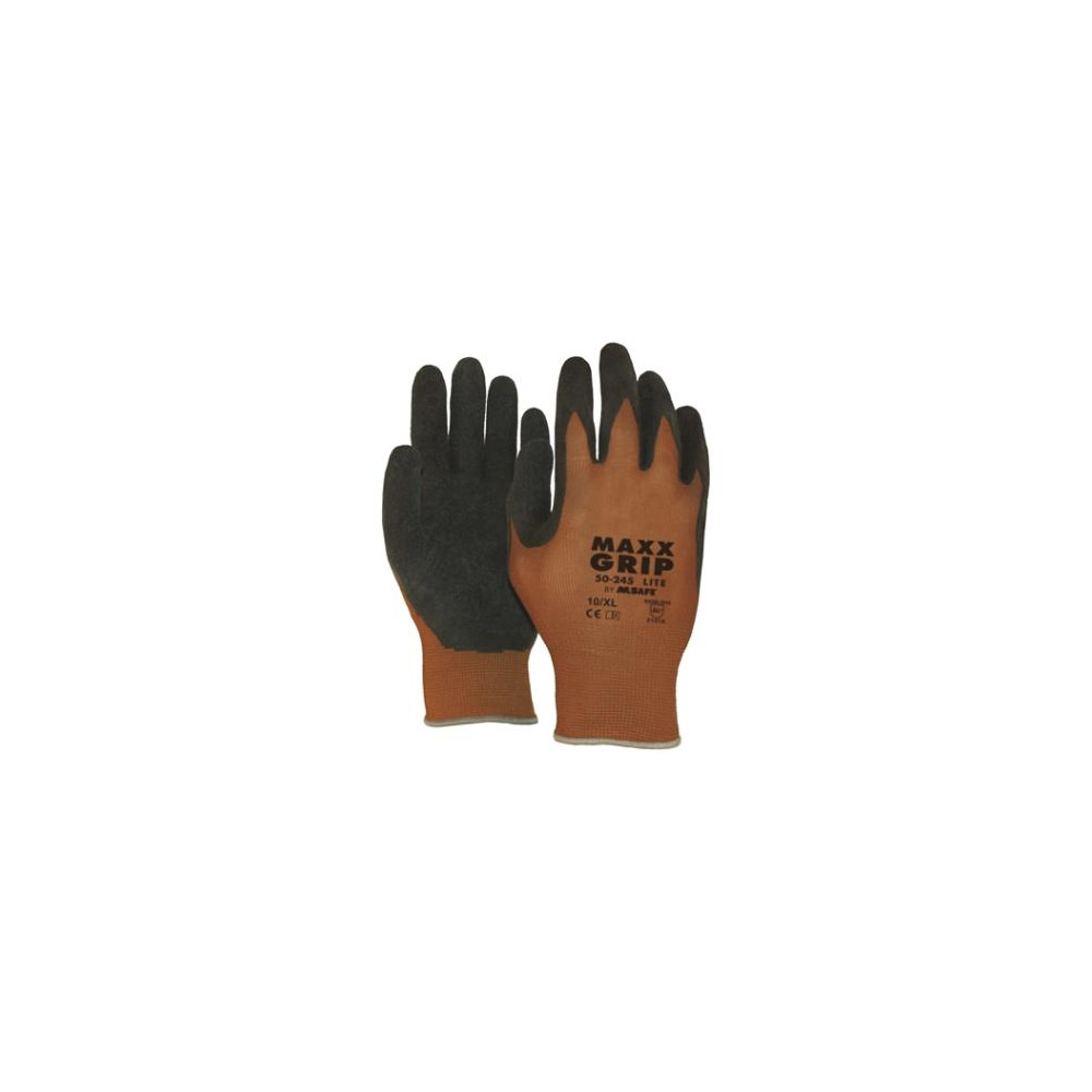 Nylon gloves with latex coating M-Safe Maxx-Grip Lite 50-245, size 7/S