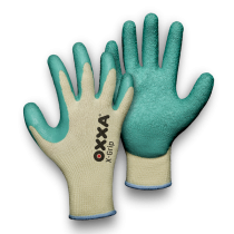 Polyester and cotton gloves with latex coating OXXA X-Grip 51-000, size 8/M