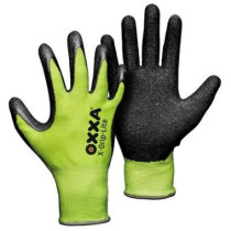 Nylon gloves with latex coating OXXA X-Grip-Lite 51-025, yellow, size 9/L