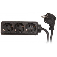 KONTORI PIKENDUSJUHE 3 PESA 5M 3X1,0MM2 MUST