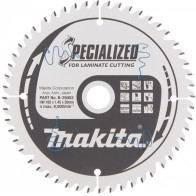 SAEKETAS 165X20X1,45MM 52T 10° LAMINAAT, EXTRA CLEAN CUT, VAIKNE, SPECIAL MAKITA
