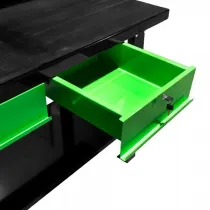 TÖÖLAUD 2-SAHTLIGA "PERFO" +VALGUSKARNIIS, 1500X640MM, H1550MM JBM*