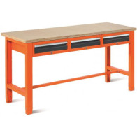 TÖÖLAUD SAHTLITEGA 1765X620MM, SWT17/2 STANDARDPLAADIGA, 3 SAHTLIT MALOW