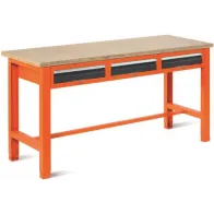 TÖÖLAUD SAHTLITEGA 1765X620MM, SWT17/2 STANDARDPLAADIGA, 3 SAHTLIT MALOW