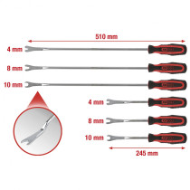 6-OS. TÜÜBLIEEMALDUSKANGIDE KOMPL. 4-10MM KS TOOLS