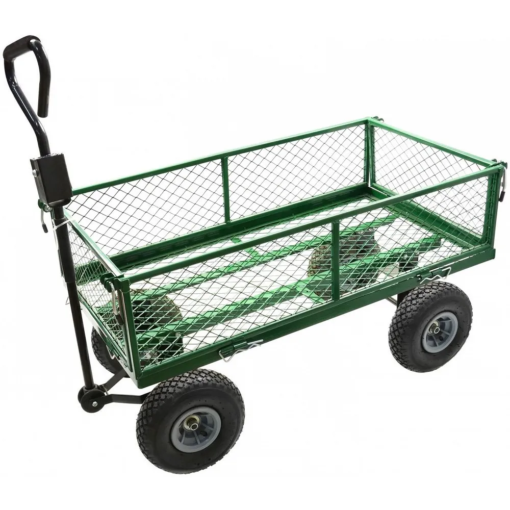 4-RATTAGA AIAVANKER-KÄRU TERASEST MAX 350KG, 45X52X102CM GEKO