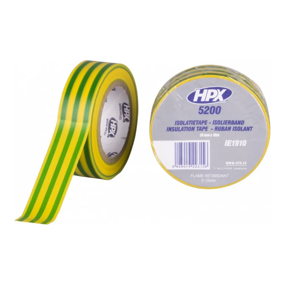 PVC ELEKTRIKU TEIP 5200 19MM/10M KOLL/ROH TRIIBULINE ISOLEER HPX