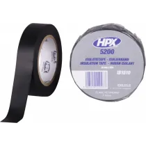 PVC ELEKTRIKU TEIP 5200 15MM/10M MUST ISOLEER HPX