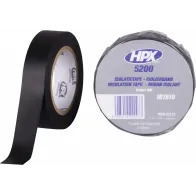 PVC ELEKTRIKU TEIP 5200 15MM/10M MUST ISOLEER HPX