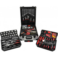 187-OS. 1/2"+1/4" TÖÖRIISTAKOMPLEKT ALUMIINIUMKOHVRIS GEKO