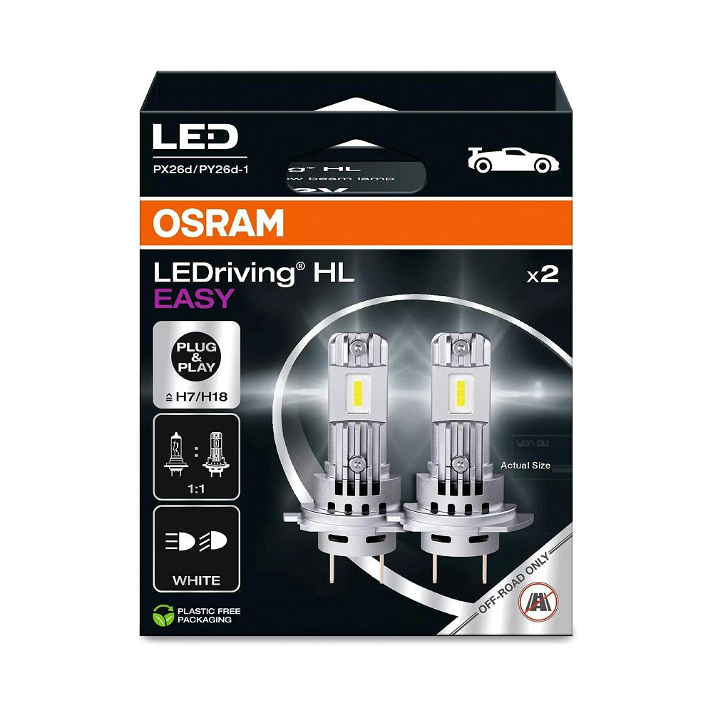 12V H7/H18 LED PIRN 16,2W 1400LM OSRAM