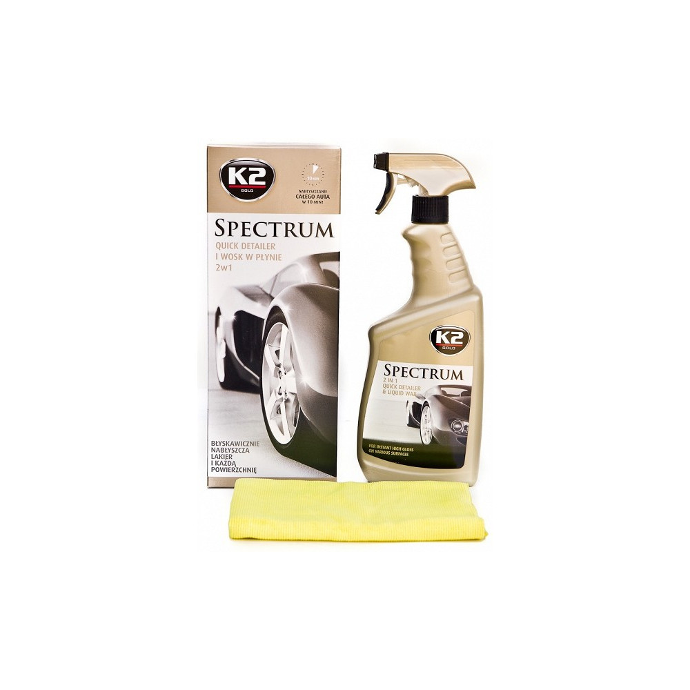 K2 SPECTRUM SÜNTEETILINE KIIRVAHA 700ML/PIHUSTI + PUHASTUSLAPP