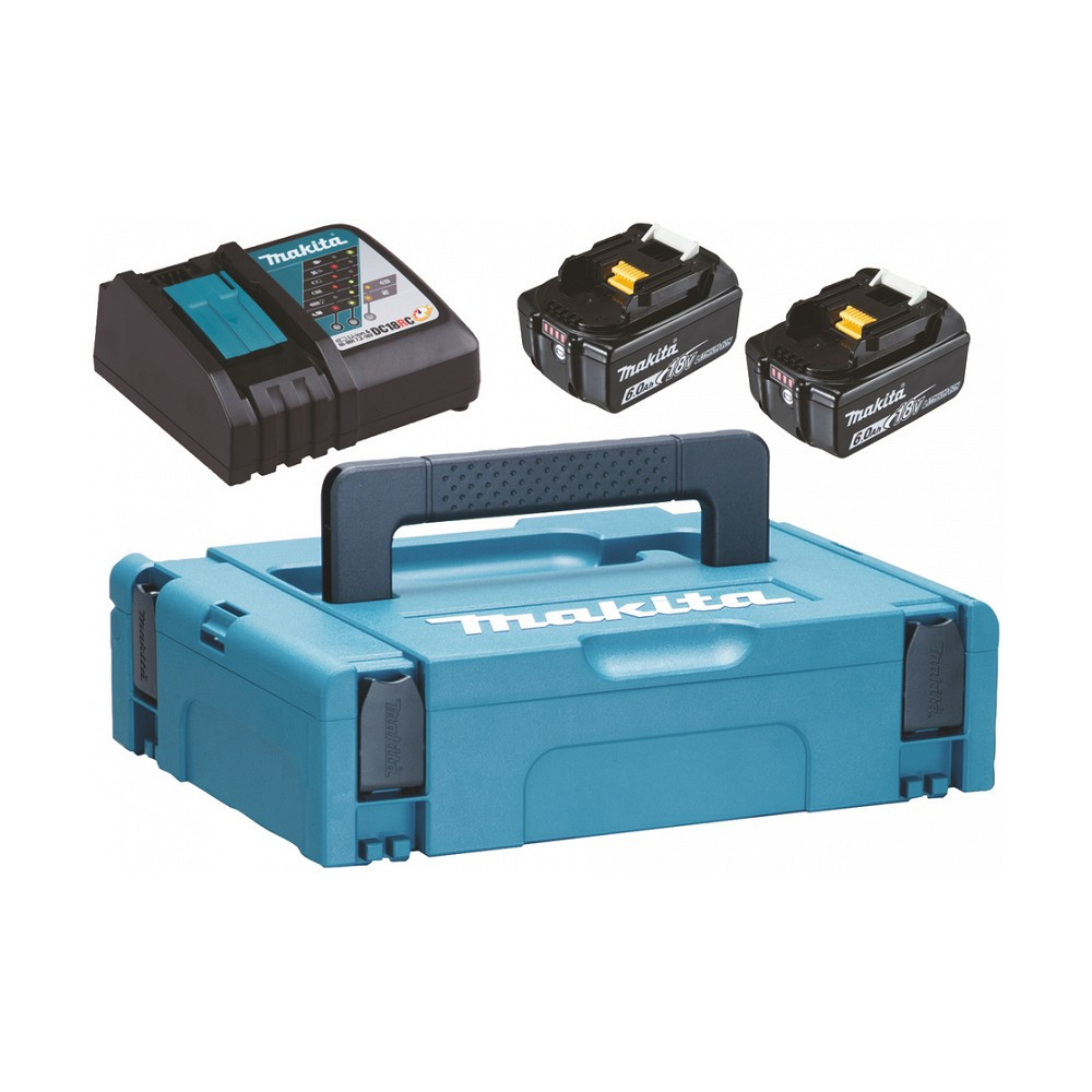 POWERPACK 18V 2X6,0AH VARUAKU BL1860B JA KIIRLAADIJA DC18RC MAKITA