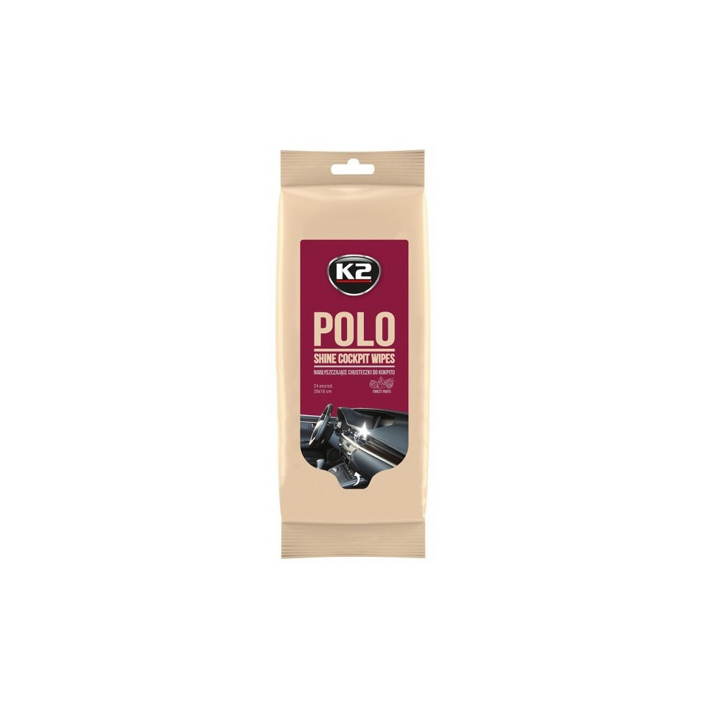 K2 POLO SHINE COCKPIT WIPES SALONGIPUHASTUSLAPID LÄIKIV 24TK