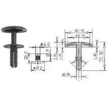 TÜÜBEL POLSTRILE 6MM 1TK DOBMAR