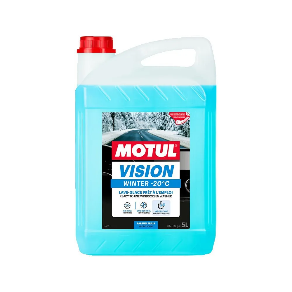 MOTUL VISION WINTER -20°C KLAASIPESU 5L (ETANOOL) TALVINE, VALAMISOTSIKUGA