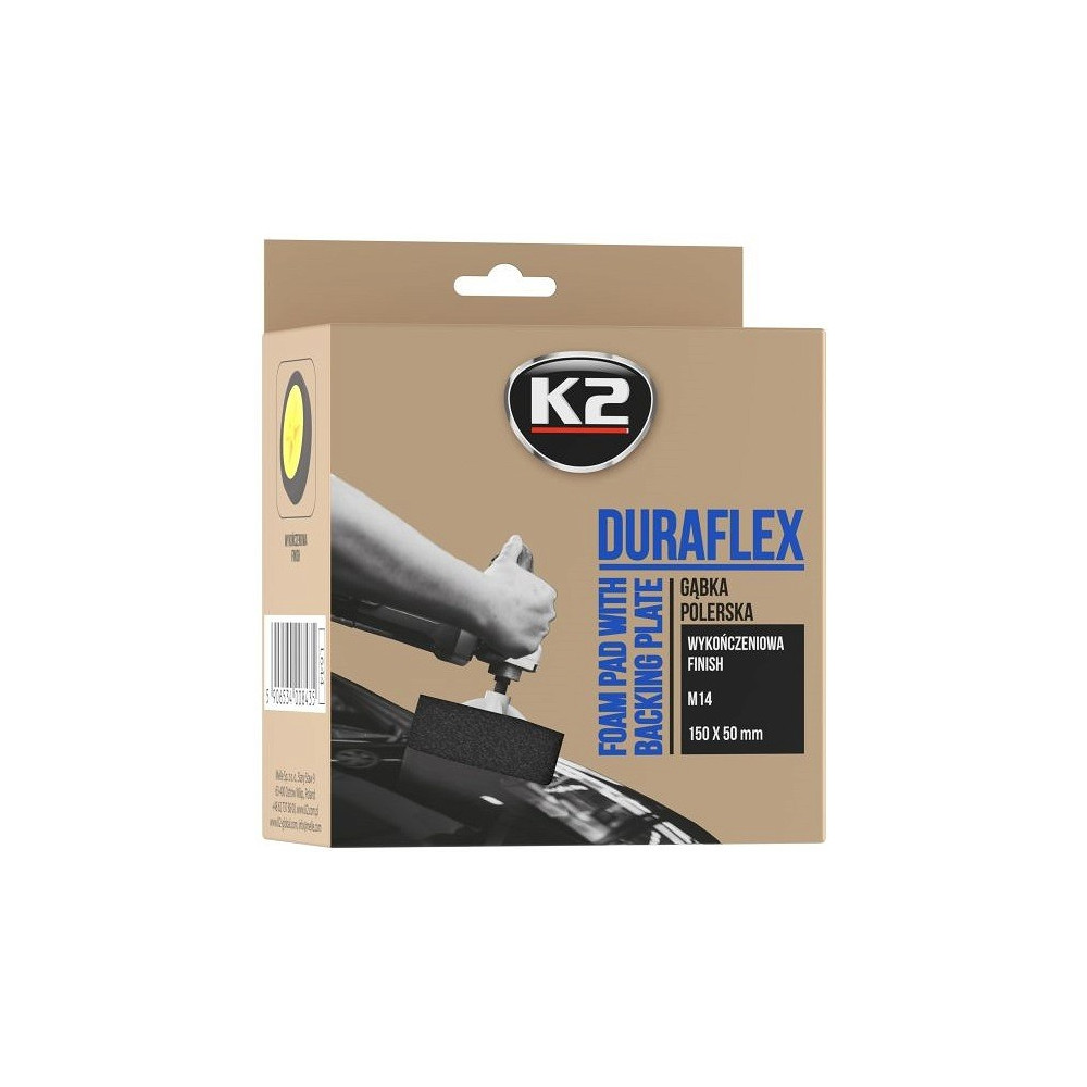 K2 DURAFLEX BLACK FINISHING POLEERIMISPADI 150X50MM M14