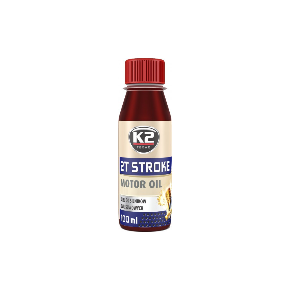 K2 2T STROKE OIL 2T MOOTORIÕLI PUNANE 100ML (POOLSÜNT.)