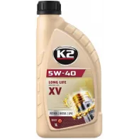 K2 5W40 LONG LIFE XV C3, LL-04, MB 229.51, A40, DEXOS 2, RN 0710, VW 502 00 505 01 1L (TÄISSÜNT.)