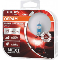 12V H11 PIRN 55W PGJ19-2 NIGHT BREAKER LASER +150% HCB 2TK OSRAM