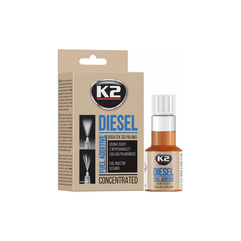 K2 DIESEL DIISLIKÜTUSE LISAND/PUHASTUSAINE 50ML