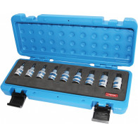 9-OS. 1/2" RIBE TORX PADRUNOTSIKUTE KOMPLEKT M5-M14, FOAM TRIUMF