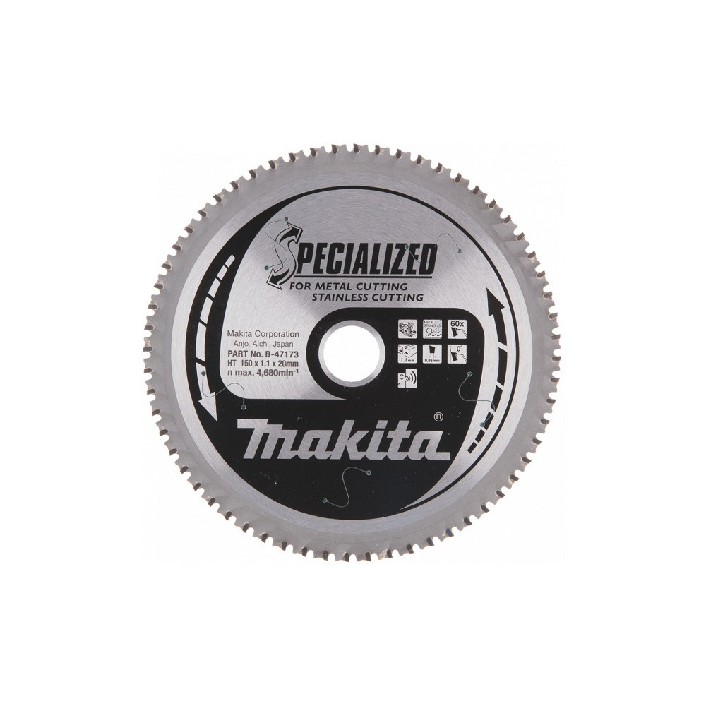 SAEKETAS 150X20 60T DCS551, RST MAKITA