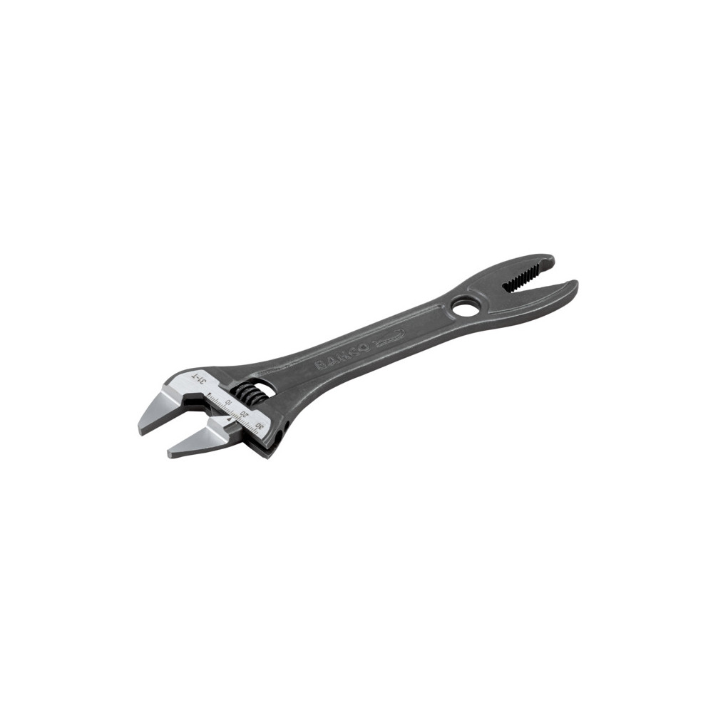 Adjustable wrench with thin jaws and alligator jaw 209mm max 32mm