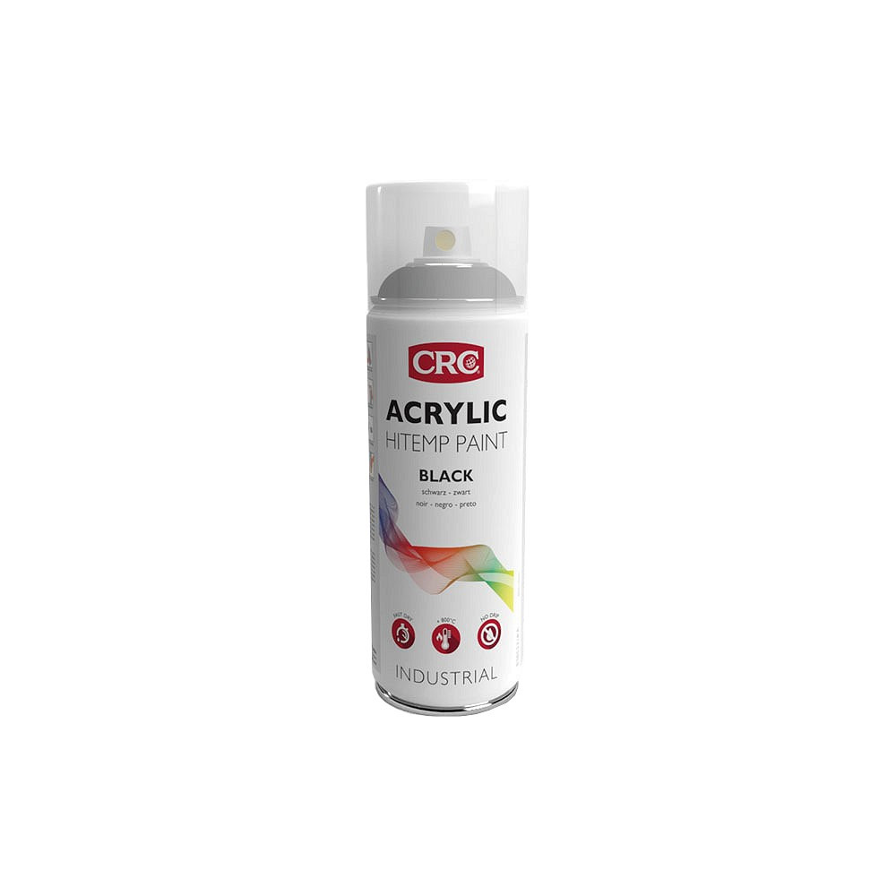 CRC ACRYL RAL +800C MUST HI-TEMP KUUMAKINDEL VÄRV 400ML/AE