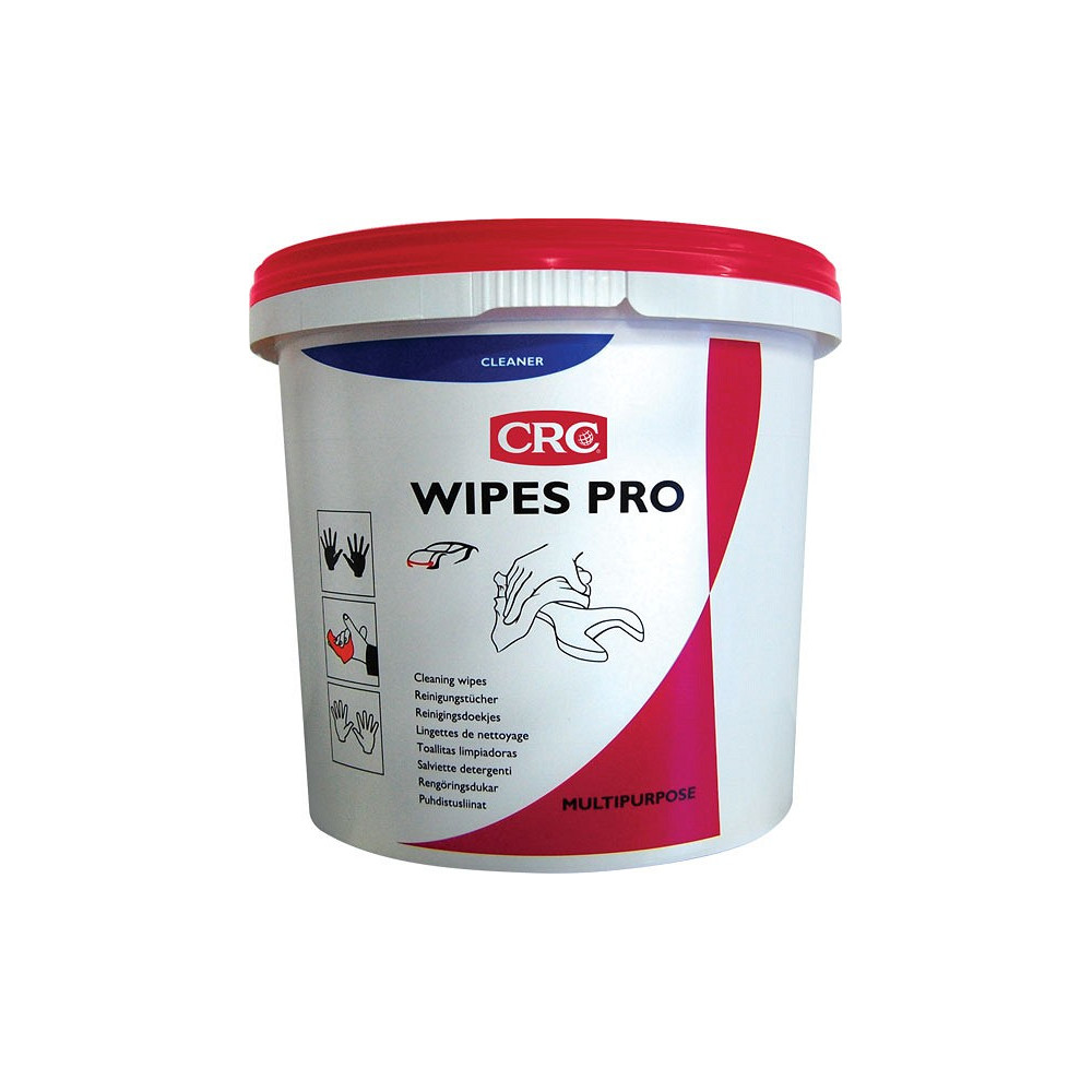 CRC WIPES PRO UNIVERSAALSED PUHASTUSLAPID 100TK/ÄMBER