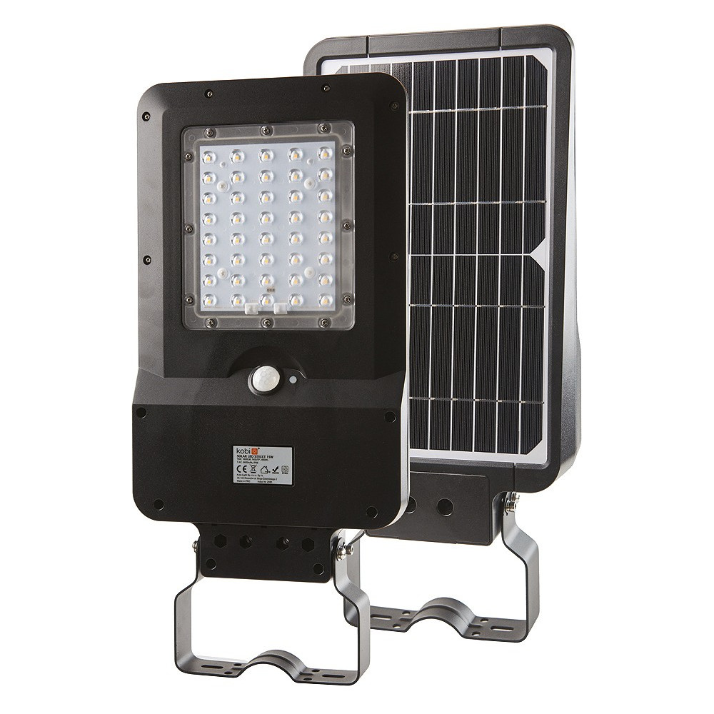 LED SOLAR STREET AKUGA 15W 1600LM 232X413MM SOLAR PANEL, ANDUR, IP65 A++ KOBI