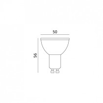 230V PIRN LED GU10 5W 400LM SOE VALGUS 3000K 50X56MM A+ KOBI