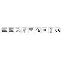 230V LED VALGUSTI HERMETIC T8 1X150 68X1580MM ABS (LED TORUTA) IP65 KOBI