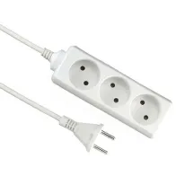 KONTORI PIKENDUSJUHE 3 PESA 1,5M 2X1,0MM2 (MAANDUSETA) VALGE ELGOTECH