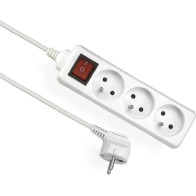 KONTORI PIKENDUSJUHE LÜLITIGA 3 PESA 5M 3X1,0MM2 VALGE MADE IN POLAND