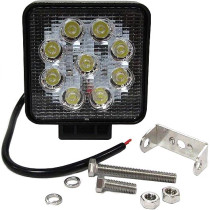 TÖÖTULI LÜLITIGA 9 LED 27W 10-30V 2000LM 110X128X55MM KIRGAS KLAAS