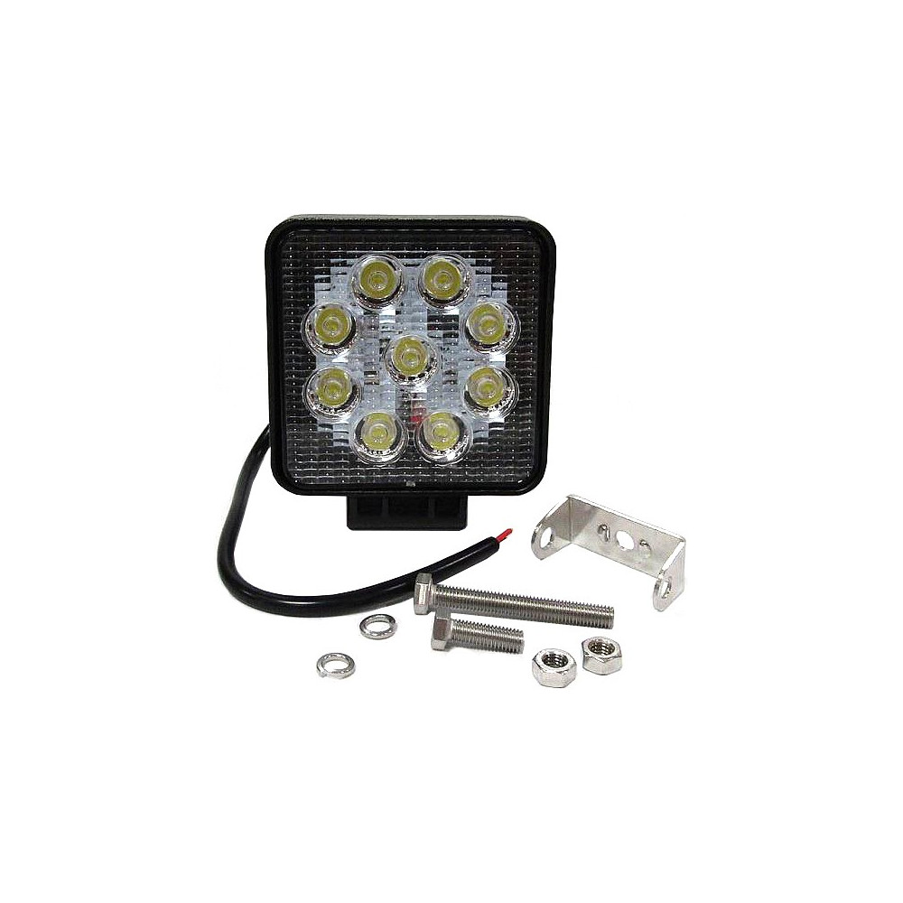 TÖÖTULI LÜLITIGA 9 LED 27W 10-30V 2000LM 110X128X55MM KIRGAS KLAAS