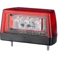 NUMBRITULI LED 12/24 57X102MM PUNANE