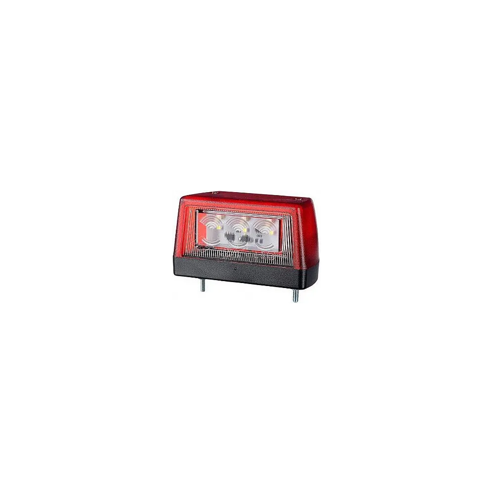 NUMBRITULI LED 12/24 57X102MM PUNANE