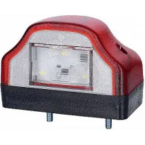 NUMBRITULI LED 12/24V, PUNANE KORPUS, TÜÜP ASPÖCK 100X60X65MM