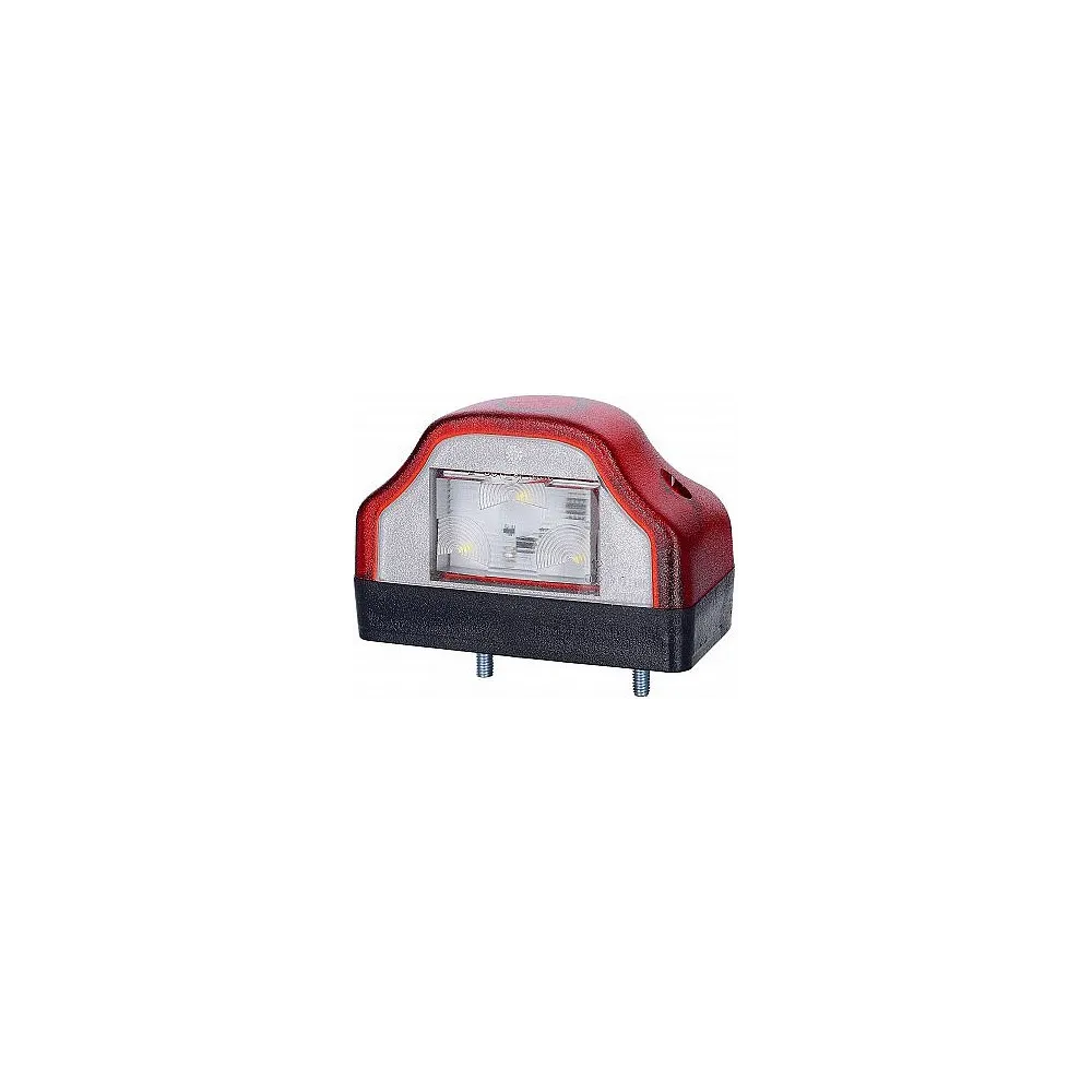 NUMBRITULI LED 12/24V, PUNANE KORPUS, TÜÜP ASPÖCK 100X60X65MM