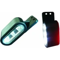 DOB-67L KÜLJETULI VASAK LED, 12/24V, VALGE-PUNANE 40X112X38MM