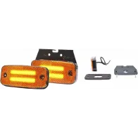 KÜLJETULI 2 RIBA-LED,12/24V, 110X52MM KOLLANE JALAGA