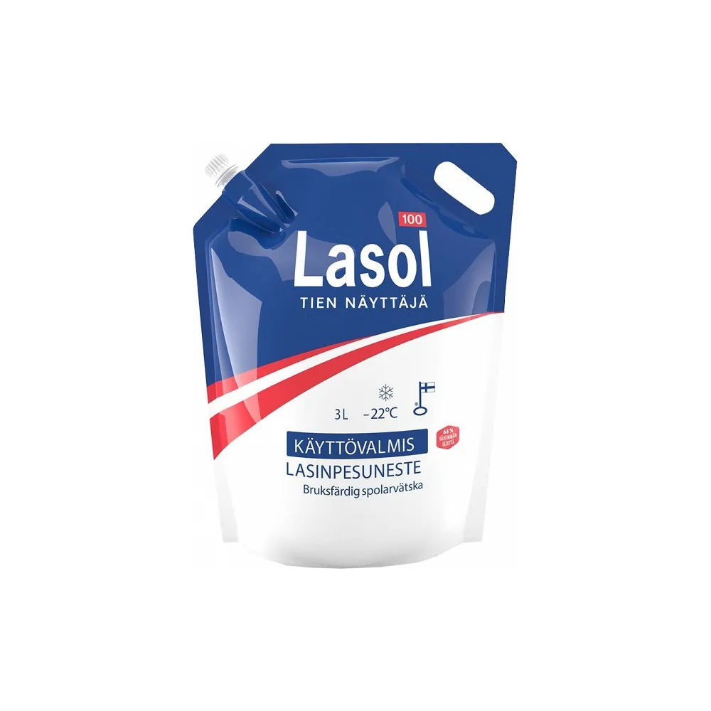 LASOL -22°C KLAASIPESU 3L KOTT (ETANOOL, LÕHNATU) TALVINE
