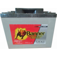 BANNER TRACTION BULL BLOC AGM 12V 51AH -/+ 197X166X170MM