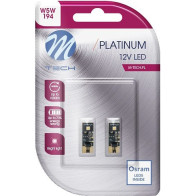 12V T10 LED PIRN 2W W2,1X9,5D W5W CANBUS PLATINUM BLISTER 2TK (OSRAM LED) M-TECH