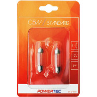 12V SV8,5-8 PIRN 5W 36MM C5W POWERTEC BLISTER 2TK M-TECH