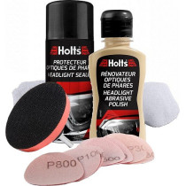 HOLTS HEADLIGHT RESTORER KIT TULEKLAASIDE POLEERIMISKOMPLEKT